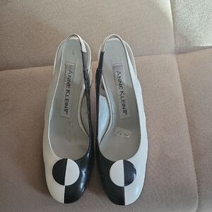 Vintage Anne Klein Two-Tone Black and White Heels